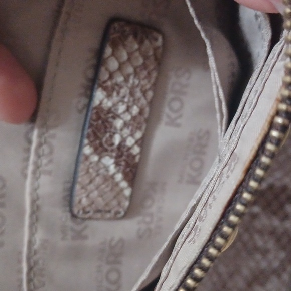 MK snakeskin clutch - Picture 6 of 7